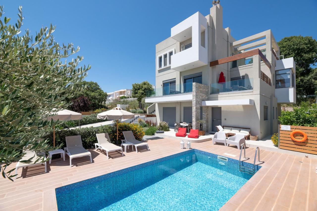 Terpsis Pool Villa Ασγούρου Εξωτερικό φωτογραφία